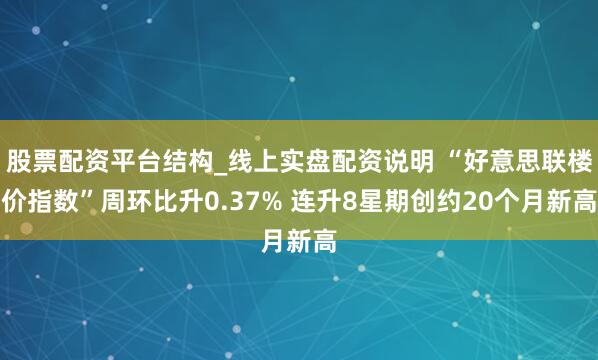 股票配资平台结构_线上实盘配资说明 “好意思联楼价指数”周环比升0.37% 连升8星期创约20个月新高